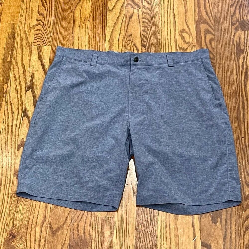 Peter Millar Crown Shackleford Hybrid Shorts. Slate Blue. Size 38.
